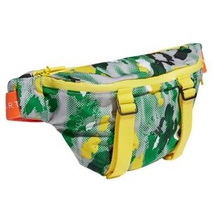Adidas by Stella McCartney Yellow & Green Camo Crossbody Waist Bag